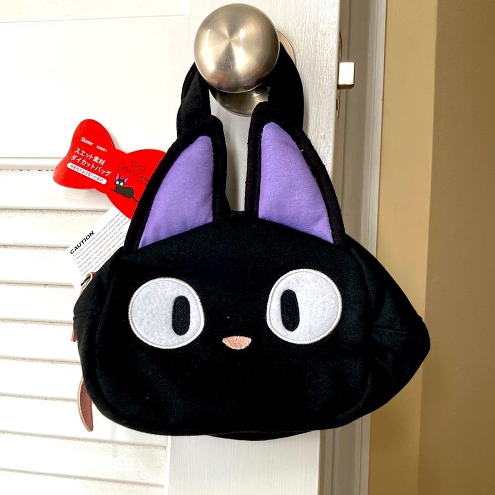 NWT Black and Purple Cat Ears Kids Bag.